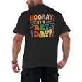 Back To School Hooray It's Art Day Art Teacher Artist Men's Back Print T-Shirt, trending gift Back To School Hooray It's Art Day Art Teacher Artist Men's Back Print T-Shirt, trending gift