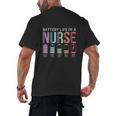 Battery Life Of A Nurse School Teacher Appreciation Men's Back Print T-Shirt, trending gift