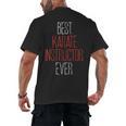 Best Karate Instructor Ever Martial Arts Teacher Sensei Men's Back Print T-Shirt, trending gift