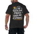 Bilingual Teacher Maestra Spanish Teacher Men's Back Print T-Shirt, trending gift