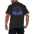 Blue Bobcats School Spirit Coquette Bow Mascot Teacher Men's Back Print T-Shirt, trending gift Blue Bobcats School Spirit Coquette Bow Mascot Teacher Men's Back Print T-Shirt, trending gift