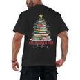All Booked For Christmas Xmas Tree Teacher Holiday Pajamas Men's Back Print T-Shirt, trending gift All Booked For Christmas Xmas Tree Teacher Holiday Pajamas Men's Back Print T-Shirt, trending gift