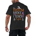 My Broom Broke So Now I Teach English English Teacher Witch Men's Back Print T-Shirt, trending gift My Broom Broke So Now I Teach English English Teacher Witch Men's Back Print T-Shirt, trending gift