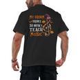 My Broom Broke So Now I Teach Music Teacher Halloween Men's Back Print T-Shirt, trending gift My Broom Broke So Now I Teach Music Teacher Halloween Men's Back Print T-Shirt, trending gift