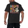 Bruh We Out Teacher Retro Last Day Of School Boys Girls Kids Men's Back Print T-Shirt, trending gift