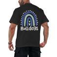 Bulldogs School Mascot Rainbow Teacher Lover Men's Back Print T-Shirt, trending gift