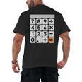 Calculator Easy Halloween Costume For Math Teacher Men's Back Print T-Shirt, trending gift Calculator Easy Halloween Costume For Math Teacher Men's Back Print T-Shirt, trending gift