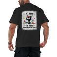 Cat It's Fine I'm Fine Everything Is Fine Teacher Life Men's Back Print T-Shirt, trending gift Cat It's Fine I'm Fine Everything Is Fine Teacher Life Men's Back Print T-Shirt, trending gift