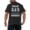 Chillin' With My Preschool Snowmies Teacher Christmas Men Women Kids Men's Back Print T-Shirt, trending gift Chillin' With My Preschool Snowmies Teacher Christmas Men Women Kids Men's Back Print T-Shirt, trending gift