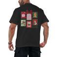 Christmas Teacher Stamps Men's Back Print T-Shirt, trending gift