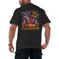 Way To Classroom Halloween Witch Three Cute Sloths Teacher Men's Back Print T-Shirt, trending gift