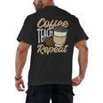 Coffee Teach Repeat Teacher Men's Back Print T-Shirt, trending gift Coffee Teach Repeat Teacher Men's Back Print T-Shirt, trending gift