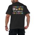 Communication Looks Different Tee Shirt Kids -Adults Teacher Animal Print Small Short Sleeve Classic Fit Crew Neck Polyester 100 Men's Back Print T-Shirt, trending gift