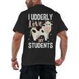 Cow Teacher Lover Men's Back Print T-Shirt, trending gift