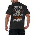 Creepin It Real With My 1st Grade Monsters Halloween Teacher Men's Back Print T-Shirt, trending gift