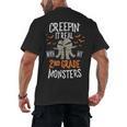 Creepin It Real With My 2nd Grade Monsters Halloween Teacher For Men Women Kids Men's Back Print T-Shirt, trending gift Creepin It Real With My 2nd Grade Monsters Halloween Teacher For Men Women Kids Men's Back Print T-Shirt, trending gift