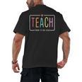 Cute Teacher Life Teach Them To Be Kind School Mom Teachers Men's Back Print T-Shirt, trending gift