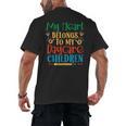 Daycare Children Childcare Provider Teacher PreK Nursery Men's Back Print T-Shirt, trending gift