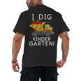 I Dig Kindergarten Student Teacher Construction First Day Men's Back Print T-Shirt, trending gift