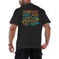 Dinosaurs Didnt Read Book Lover Boys Kids Teacher Men's Back Print T-Shirt, trending gift Dinosaurs Didnt Read Book Lover Boys Kids Teacher Men's Back Print T-Shirt, trending gift
