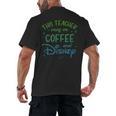 Disney This Teacher Runs On Coffee And Disney Gradient Logo Men's Back Print T-Shirt, trending gift Disney This Teacher Runs On Coffee And Disney Gradient Logo Men's Back Print T-Shirt, trending gift