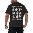 What Are We Doing Today Ghost PE Teacher Team Halloween Men's Back Print T-Shirt, trending gift What Are We Doing Today Ghost PE Teacher Team Halloween Men's Back Print T-Shirt, trending gift