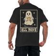 All Done Sign Language Ghost Speech Pathology Teacher Men's Back Print T-Shirt, trending gift