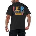 I E P I Encourage Progress Special Education Teacher Men's Back Print T-Shirt, trending gift