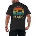 Easily Distracted By Maps Geography Teacher Men's Back Print T-Shirt, trending gift Easily Distracted By Maps Geography Teacher Men's Back Print T-Shirt, trending gift