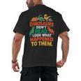 English Teacher Dinosaurs Didn’t Read What Happened To Them Men's Back Print T-Shirt, trending gift English Teacher Dinosaurs Didn’t Read What Happened To Them Men's Back Print T-Shirt, trending gift