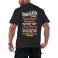 English Teacher Men's Back Print T-Shirt, trending gift