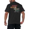Equality Inclusion Diversity Equity Love Never Fails Teacher Men's Back Print T-Shirt, trending gift Equality Inclusion Diversity Equity Love Never Fails Teacher Men's Back Print T-Shirt, trending gift