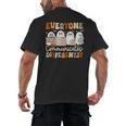 Everyone Communicates Differently Halloween Sped Teacher Men's Back Print T-Shirt, trending gift Everyone Communicates Differently Halloween Sped Teacher Men's Back Print T-Shirt, trending gift