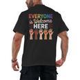 Everyone Is Welcome Here Shirt Teacher Men's Back Print T-Shirt, trending gift Everyone Is Welcome Here Shirt Teacher Men's Back Print T-Shirt, trending gift