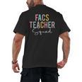 FACS Teacher Squad Colorful Appreciation Day Back To School Men Women Girls Kids Men's Back Print T-Shirt, trending gift