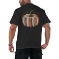 Fall Book Pumpkin Retro Reading Halloween Teacher Librarian Men's Back Print T-Shirt, trending gift Fall Book Pumpkin Retro Reading Halloween Teacher Librarian Men's Back Print T-Shirt, trending gift