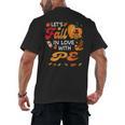 Lets Fall In Love With PE Teacher Thanksgiving Men's Back Print T-Shirt, trending gift Lets Fall In Love With PE Teacher Thanksgiving Men's Back Print T-Shirt, trending gift