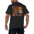 Fall In Love With Reading Autumn Thanksgiving Shirt Teacher Men's Back Print T-Shirt, trending gift Fall In Love With Reading Autumn Thanksgiving Shirt Teacher Men's Back Print T-Shirt, trending gift