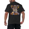Fall In Love With Reading Halloween Stack Of Book Teacher Men's Back Print T-Shirt, trending gift Fall In Love With Reading Halloween Stack Of Book Teacher Men's Back Print T-Shirt, trending gift
