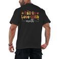 Fall Teacher Fall In Love With Math Math Thanksgiving Men's Back Print T-Shirt, trending gift Fall Teacher Fall In Love With Math Math Thanksgiving Men's Back Print T-Shirt, trending gift