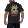 Feed The Reading Monster Halloween Teacher Men's Back Print T-Shirt, trending gift Feed The Reading Monster Halloween Teacher Men's Back Print T-Shirt, trending gift