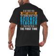 If At First You Don't Succeed Try Doing What Science Teacher Men's Back Print T-Shirt, trending gift If At First You Don't Succeed Try Doing What Science Teacher Men's Back Print T-Shirt, trending gift