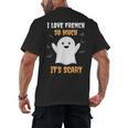 French Teacher Halloween French Class School Men's Back Print T-Shirt, trending gift