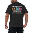 Fun University Of I'm Done Class Of 2025 Teacher Retirement Men's Back Print T-Shirt, trending gift
