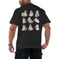 Ghost Book Reading Halloween Books Lover Teacher Kids Men's Back Print T-Shirt, trending gift Ghost Book Reading Halloween Books Lover Teacher Kids Men's Back Print T-Shirt, trending gift