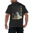 Ghost Library Halloween Book Reading Books Lover Teacher Men's Back Print T-Shirt, trending gift Ghost Library Halloween Book Reading Books Lover Teacher Men's Back Print T-Shirt, trending gift