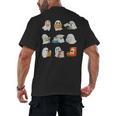 Ghost Reading Teacher Halloween Librarian Book Lover School Men's Back Print T-Shirt, trending gift Ghost Reading Teacher Halloween Librarian Book Lover School Men's Back Print T-Shirt, trending gift