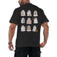 Ghost Speech Therapy Teacher Spooky Season Halloween Men's Back Print T-Shirt, trending gift