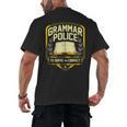 Grammar Police To Serve And Correct English Teacher Men's Back Print T-Shirt, trending gift