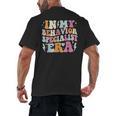 Groovy In My Behavior Specialist Era Behavior Teachers Men's Back Print T-Shirt, trending gift